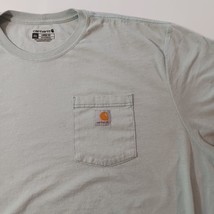 Carhartt Loose Men's Light Blue Crewneck Short Sleeve T-Shirt Size 2XL  image 7