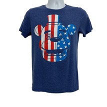 Five Night At Freddy&#39;s Boys Unisex XL T Shirt Patriotic Graphic Vintage Blue - £6.76 GBP