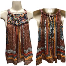 Anthro Bhanuni by Jyoti Fiona colorful lightweight embroidered tank Medium M - £53.89 GBP