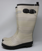 Women&#39;s Size 9 Tall Gardening Boots - Light Beige / Striped - Smith &amp; Hawken NWT - £19.45 GBP