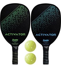 2ct Franklin Pickleball Wooden Paddle &amp; Ball Set Rackets Activator Light... - $274.54 MXN
