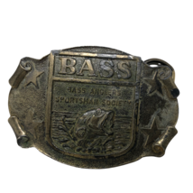 VTG Bass Anglers Sportsman Society Belt Buckle Made in USA Great American - £19.38 GBP