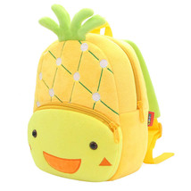 Anykidz 3D Yellow Pineapple Kids School Backpack Cute Cartoon Animal Style Child - £33.37 GBP