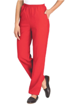 American Sweetheart Ladies Plus Size Casual Pants Solid Red Plus Size 26W - £21.52 GBP