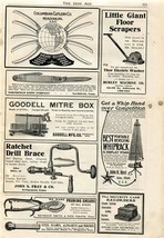 Columbian Cutlery Goodell Mitre Box Ratchet Drill Brace 1909 Magazine Ad  - £12.66 GBP