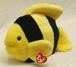 Ty Original Beanie Buddies Bubbles Ocean Fish Beanbag Plush Toy Swing Tush Tag d - $29.99