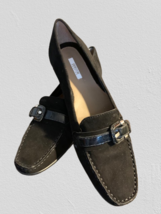 New GEOX RESPIRA Black Suede Loafers Shoes Size 38 - $462.49 MXN