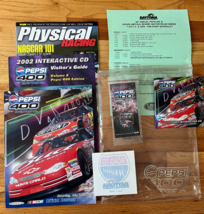 2002 NASCAR Pepsi 400 program pin CD decal ticket price plastic holder - £53.09 GBP