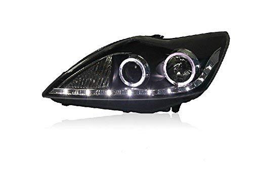 AupTech Ford Focus 2009-2011 Headlight Assembly Angel Eyes Halogen HID LED Proje - £528.98 GBP