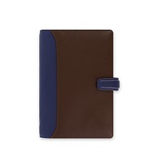 Filofax Personal Nappa Leather Organiser - Chocolate/Blue  - £125.87 GBP
