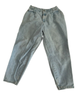 Vtg 80s CHIC hi rise crop denim mom jeans 31&quot;x27&quot; waist tapered acid was... - $58.46 CAD