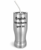 PixiDoodle Awesome English Teacher Insulated Coffee Mug Tumbler with Spill-Resis - £26.27 GBP+