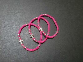 Pink handmade komboskini, thin Christian bracelet rosary, Orthodox broja... - $9.99