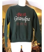 Vintage Sz Medium M Best Grandpa Sweatshirt Fruit Of The Loom Best USA G... - £23.28 GBP