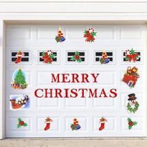 Merry Christmas Garage Door Magnets - 30Pcs All In One Garage Door Chris... - £31.59 GBP