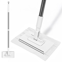 Mini Sweeper Mop No-Touch Dirty Cleaning Flat Dust Mop For Dry Wet Dispo... - £27.14 GBP