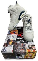 New Nike Jordan 6 Retro CT8529-012 Magnet/College Navy Sneakers Shoes Me... - $163.34