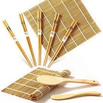Sushi Making Kit, Bamboo Sushi Mat, Including 2 Sushi Rolling Mats, Chopsticks.. - £29.08 GBP
