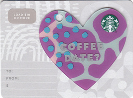 Starbucks 2019 Coffee Date? Mini Heart Collectible Gift Card New No Value - £2.39 GBP