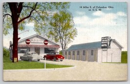 Ma&#39;s &amp; Pa&#39;s Restaurant &amp; Motel Columbus OH On US 40 Ohio Postcard F42 - £9.21 GBP