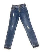 Justice Girls Distressed High Rise Jeggings Size 12 Great Condition  - £5.93 GBP