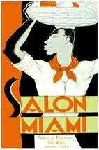 7528.Salon Miami.Man with basket of food on head.POSTER.art wall decor - $314.69 MXN+