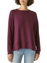 Lucky Brand Ultra Soft Cloud Jersey Sweatshirt Top L, Color: Potent Purple - £26.14 GBP