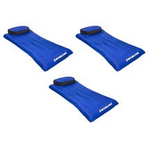 9057 Swimming Pool Inflatable Fabric Covered Air Mattress (3 Pack) - £136.91 GBP