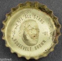 Vintage Coca Cola NFL All Stars Bottle Cap New York Giants Roosevelt Brown Coke - $6.89