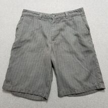 Oneill Shorts Mens 32 Gray Striped Casual Pockets Chino Outdoor - €16,10 EUR