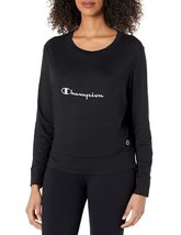 Champion womens Champion Women&#39;s Sleep Pj Long Sleeve Tee Pajama Top, Bl... - $16.99