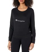 Champion womens Champion Women&#39;s Sleep Pj Long Sleeve Tee Pajama Top, Bl... - £12.76 GBP