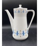 Style House China Caravelle Coffee Pot Yamaguchi Fleur de Lis Japan Knights - $3,386.83 MXN