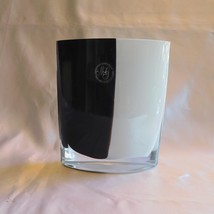 Margie’s Garden Black and White Hand Blown Vase # 21834 - £27.93 GBP