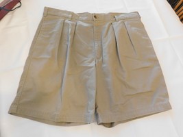 Savane Process Men&#39;s Shorts Short Khaki Size See Measurements Pleated Fr... - £14.16 GBP