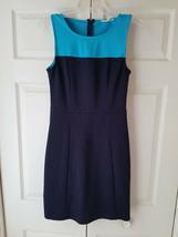 41 Hawthorn Women&#39;s Size Small Dark Blue &amp; Teal Short Sleeve Dress - £20.93 GBP