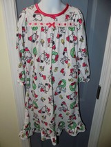 Peanuts Snoopy &amp; Woodstock Christmas Nightgown 2016 Size XS Girl&#39;s - £7.49 GBP