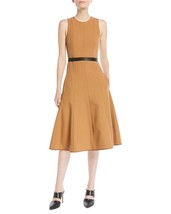 Narciso Rodriguez Camel Twill Sleeveless Fit-and-Flare Dress Sz 38 IT NWT $2095 - £550.44 GBP