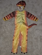 2 Piece Dinosaur Halloween Costume Child 110 cm (approx Size 4-5) Orange... - $21.00