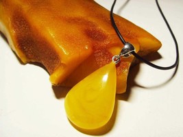 Amber pendant Natural Baltic Amber stone pendant gemstone pendant - $64.35