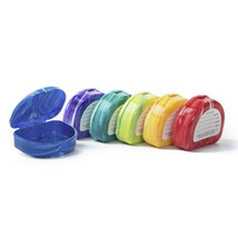 Marble Retainer Cases with Labels Assorted Colors - (Pack of 3) - £10.23 GBP