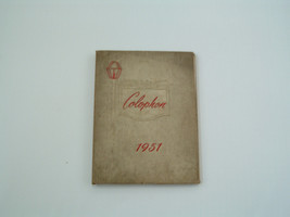 Hurst High school Mt Pleasant PA 1951 year book Colophon - $26.42