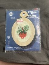 Vintage nmi Strawberry #14 Counted Cross Stitch Stitch N’ Frame USA - €5,09 EUR