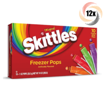 12x Packs Skittles Assorted Flavor Freezer Pops | 10 Pops Per Pack  | 1oz - £27.07 GBP
