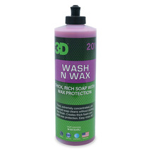 3D WASH N WAX-16oz/64oz/1G-Concentrated Car Soap+Foaming Suds-Scratch Free - £11.77 GBP+