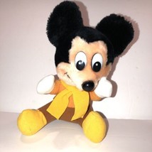 Vintage Walt Disney Mickey Mouse Plush, Mickey&#39;s Christmas Carol 8&quot; EUC - £7.56 GBP