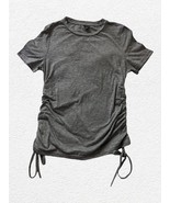 Shein Maternity T-Shirt Women Large Gray SS Crew Neck Pullover Tie Sides - $140.11 MXN