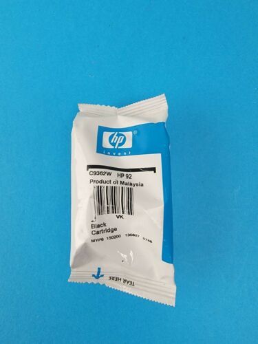 HP 92 Black NEW Printer Ink Cartridge Deskjet Officejet Photosmart - $15.83