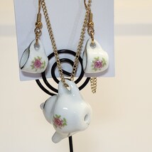 Afternoon Tea Necklace and Earrings Set - $8.00