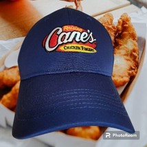 Raising Canes Chicken Fingers Uniform Promo Blue Ballcap Embroidered Adj... - $12.59